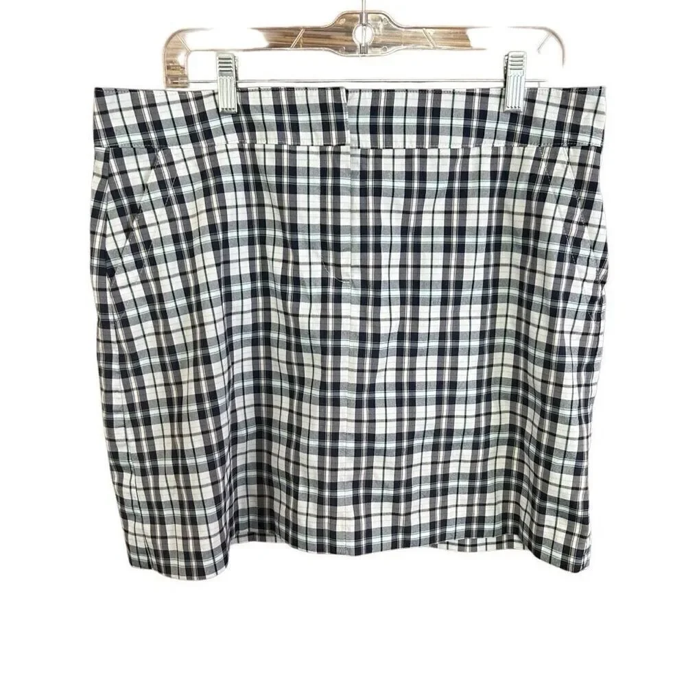 Izod Golf Skort Navy and Lime Green Size 12
